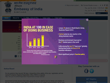 Tablet Screenshot of embajadaindia.cl